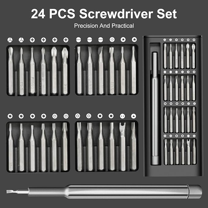 24-in-1 Magnetic Screwdriver Kit (Made With Premium S2 Steel)